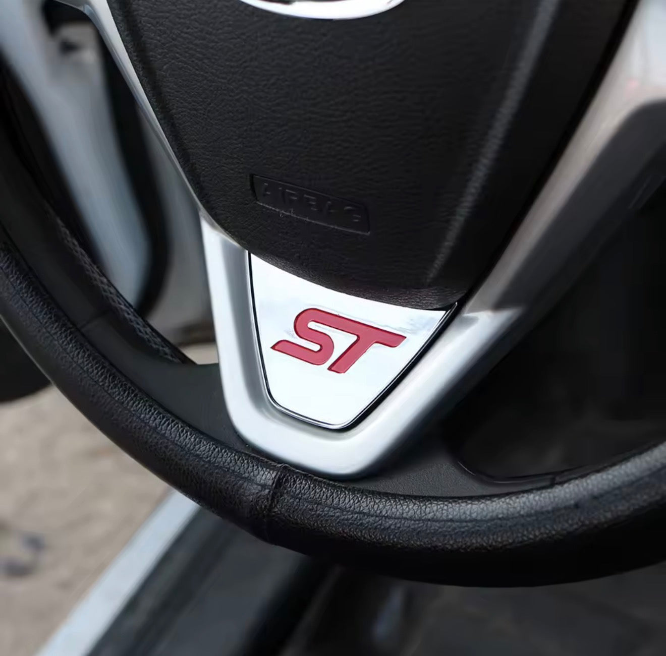 ST steering wheel sticker