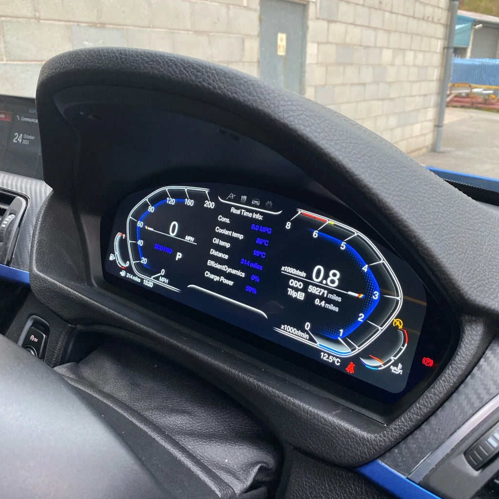 BMW f series digital dash