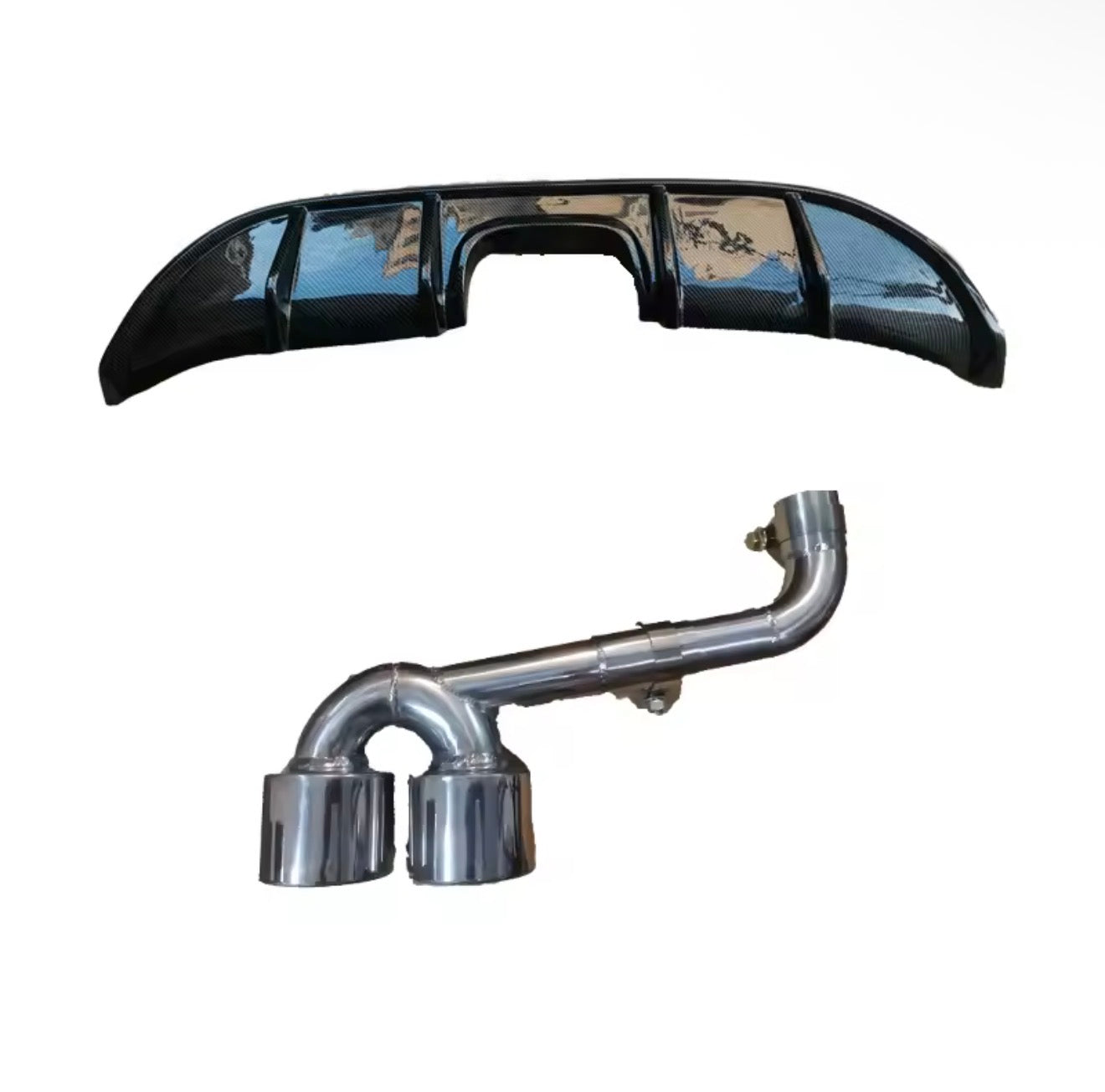 Ford fiesta custom rear diffuser with exhaust