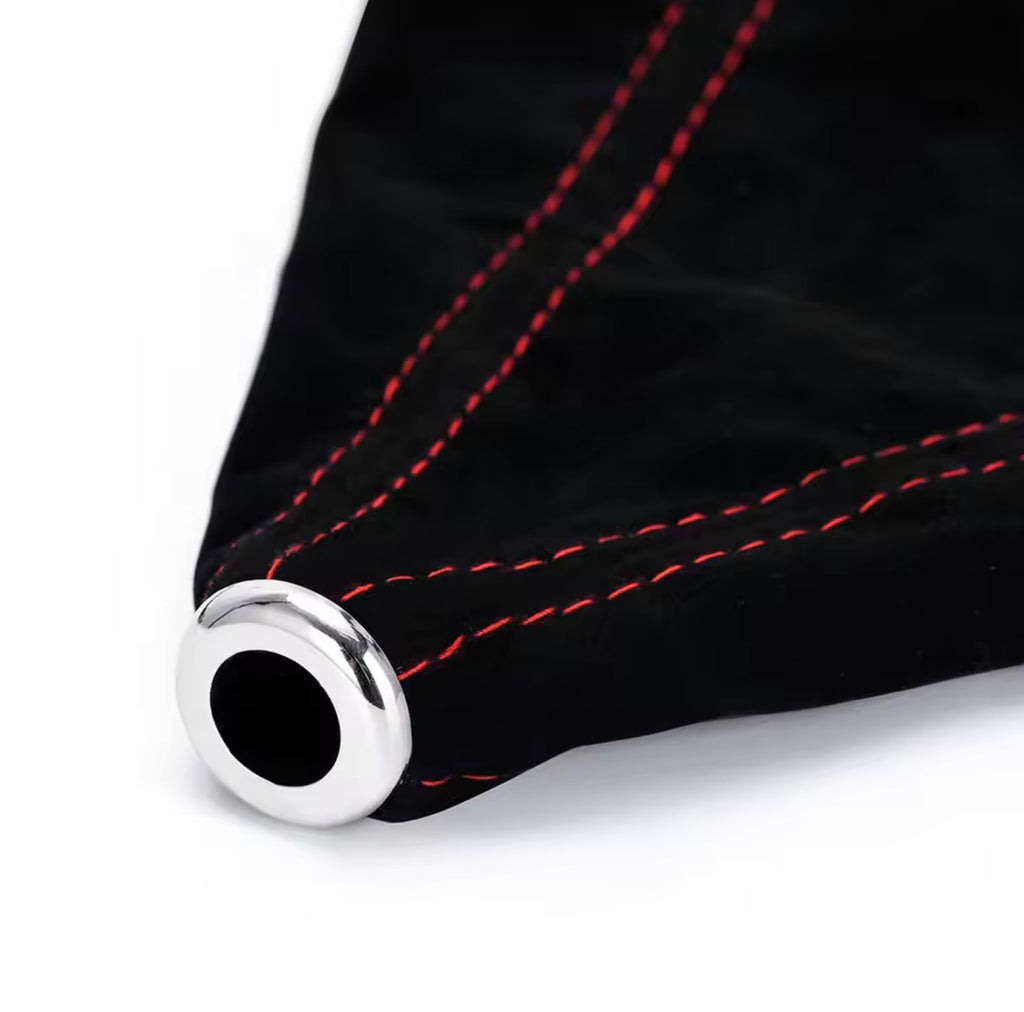 Red stitched Leather gear gaitor