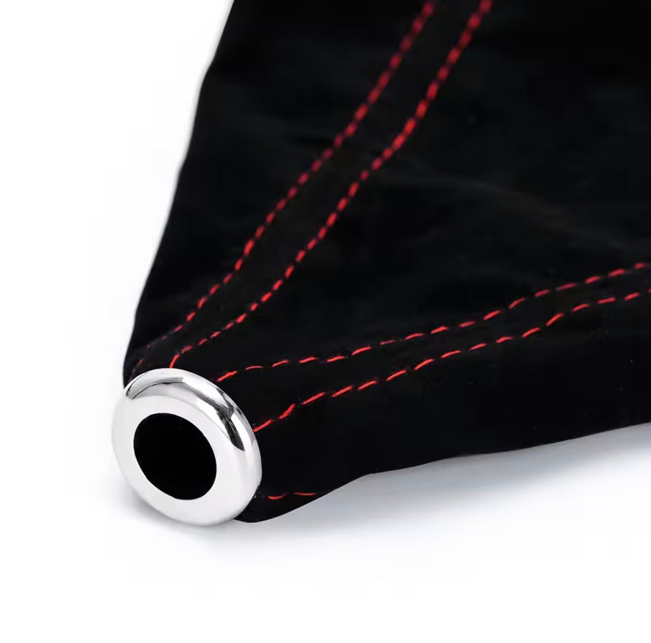 Red stitched Leather gear gaitor